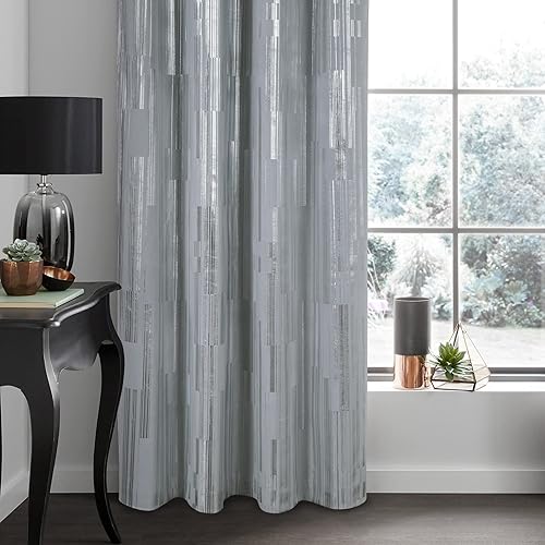 Miniatura 2 de always4u Cortinas de terciopelo suave de 108 pulgadas de largo con estampado de papel de aluminio de lujo, cortinas de ventana de eficiencia