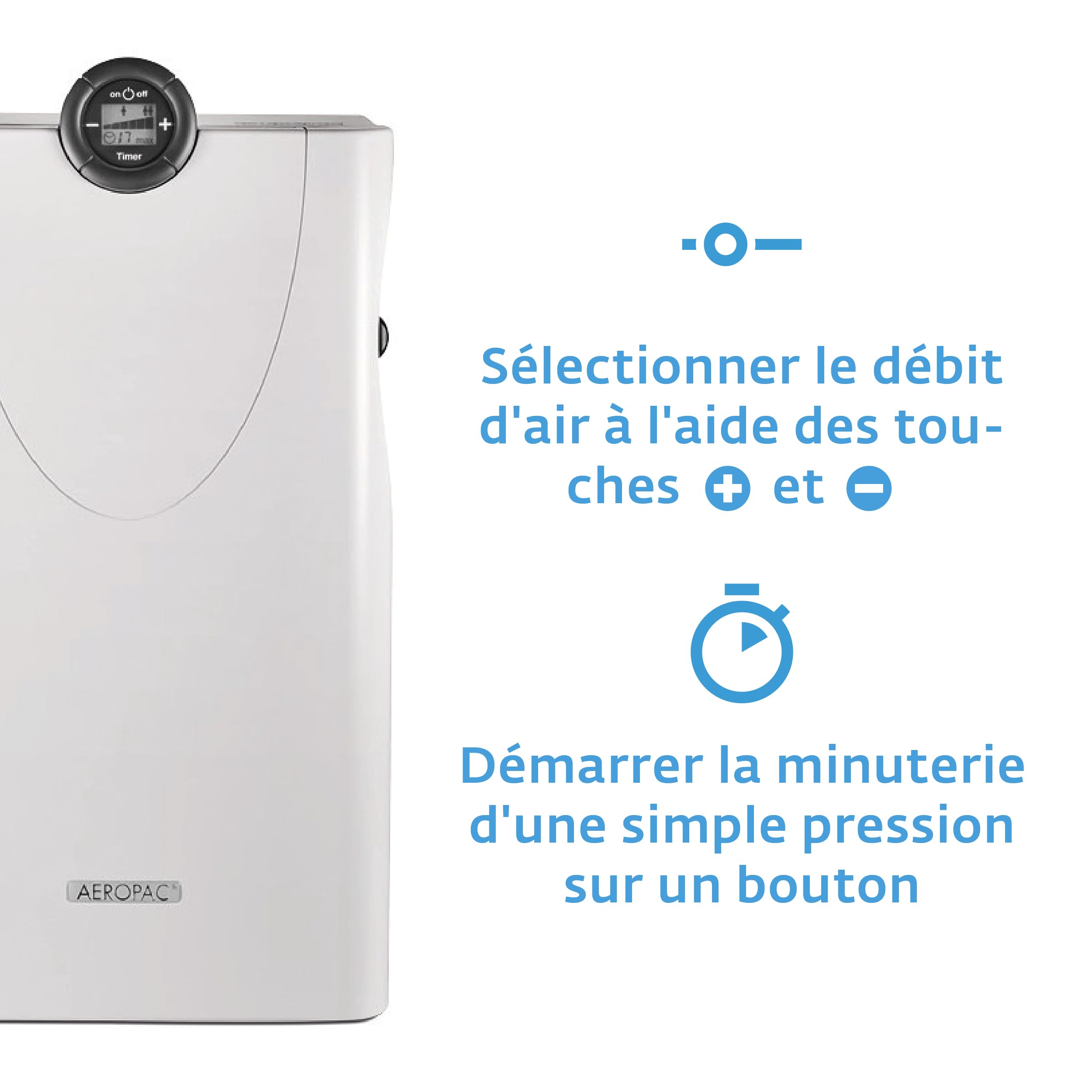 SIEGENIA AEROPAC IE : aérateur mural silencieux & économique en énergie, puissant débit d'air 160 m³/h, isolation phonique, technologie de filtration ingénieuse & régulation CO₂