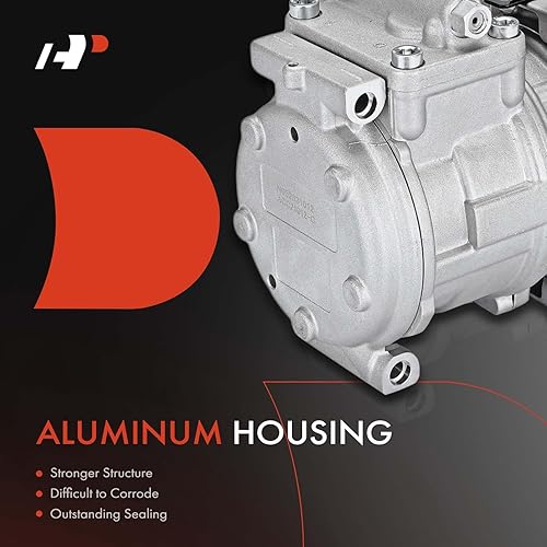 Miniatura 3 de A-Premium Compresor de A/C con embrague compatible con John Deere 3200 3215 3220 3400 3415 3420 3800, tipo 10PA15C