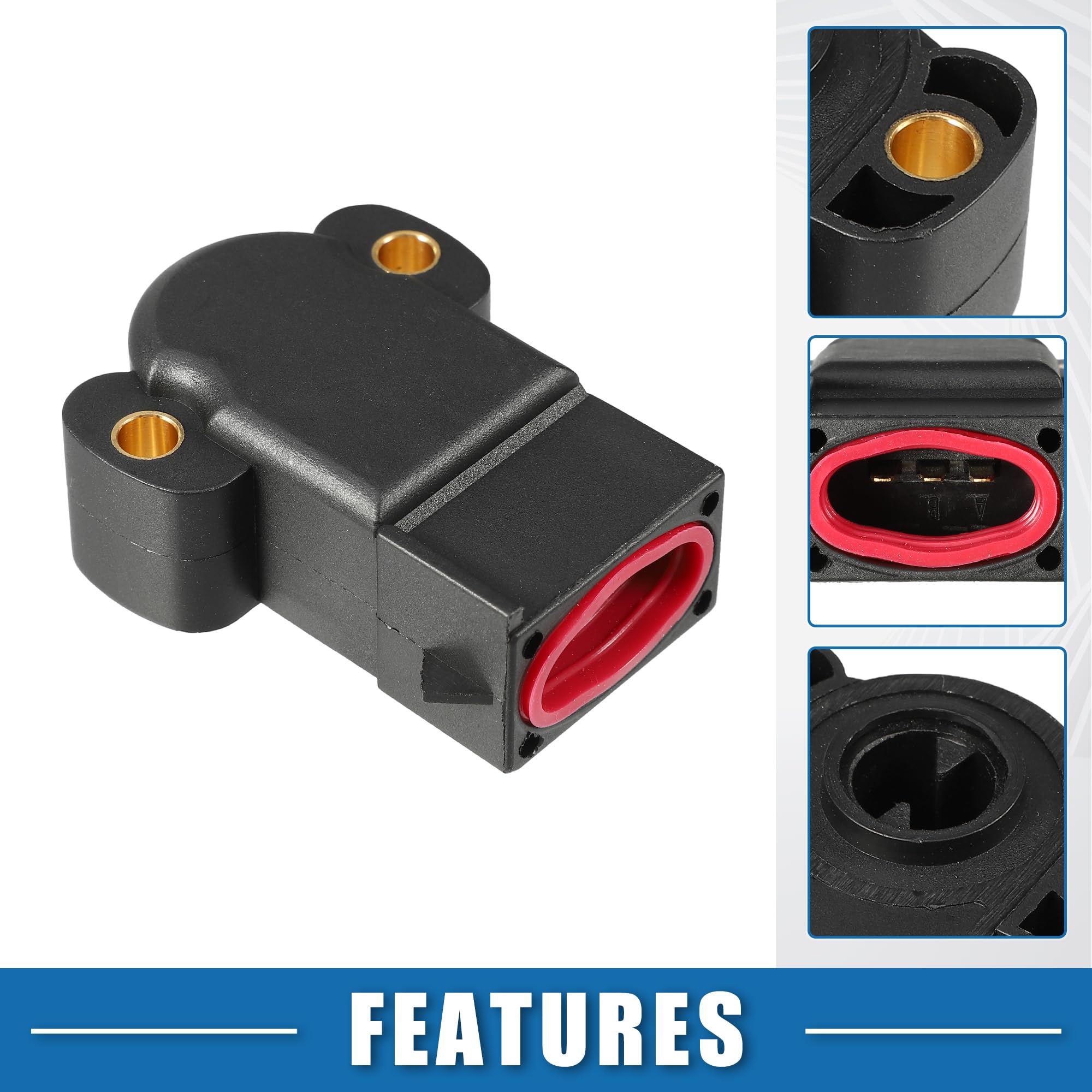 Car Throttle Position Sensors 3 Pins Throttle Position Sensor TPS 95BF9B989JB For Escort For Fiesta For Fusion 7173046 1E0318911 1206453 6667704 1089981 Throttle Body Replacement