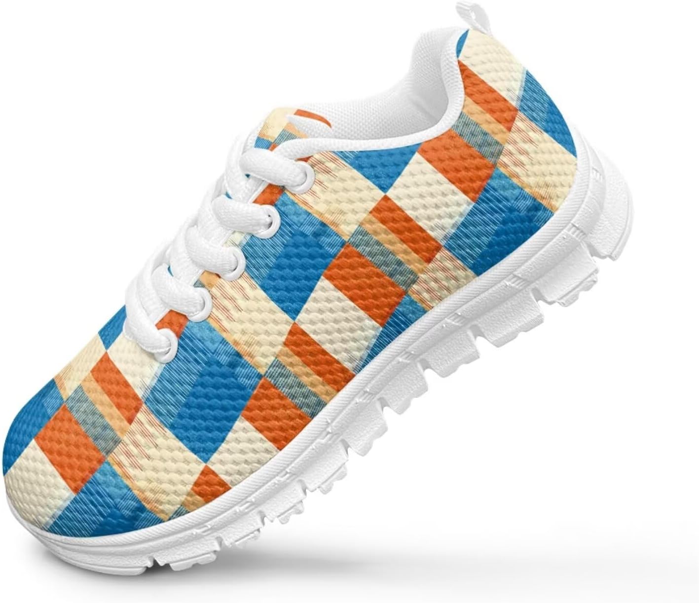 Funnydude Cute Print Boys Tennis Shoes Little/Big Kids Lightweight Sneakers Lace up Running Shoes