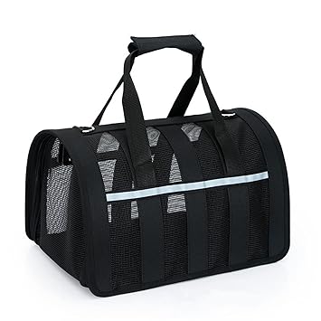 Belity Pet Carrier Bag Cat Carrier Travel Bag Breathable Mesh Carrier Bag Outdoor Foldable Transport Bag for Cats and Small Dogs Travel Camping Hiking