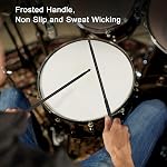 Aluminum Alloy Drum Sticks,Power Boosting Heavy Professional Drumsticks for Durable Performance,Black Drumstick for Drummers Live Shows Recording Sessions Practice
