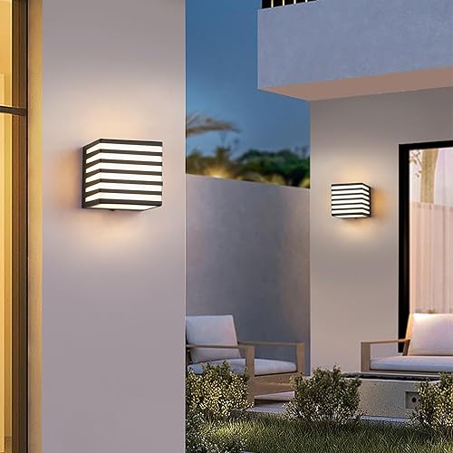 Miniatura 7 de Luces LED para porche al aire libre, lámpara exterior de 12 W, luces modernas para exteriores de 4.1 pulgadas, luces de casa al aire libre,