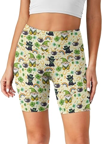 Xpyiqun Workout Shorts Women Hight Waisted Athletic Biker Shorts Tummy Control Gym Running Shorts Activewear Yoga Pants