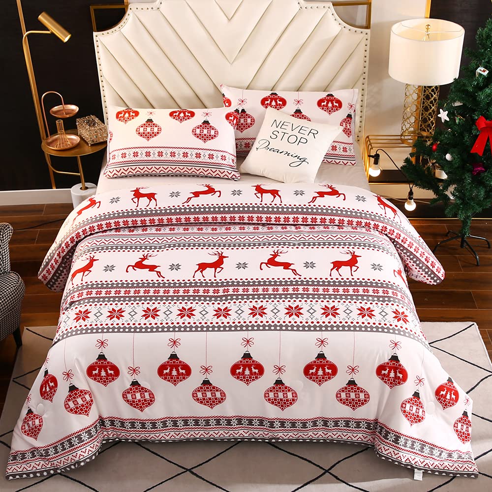 Twin size christmas comforter sets