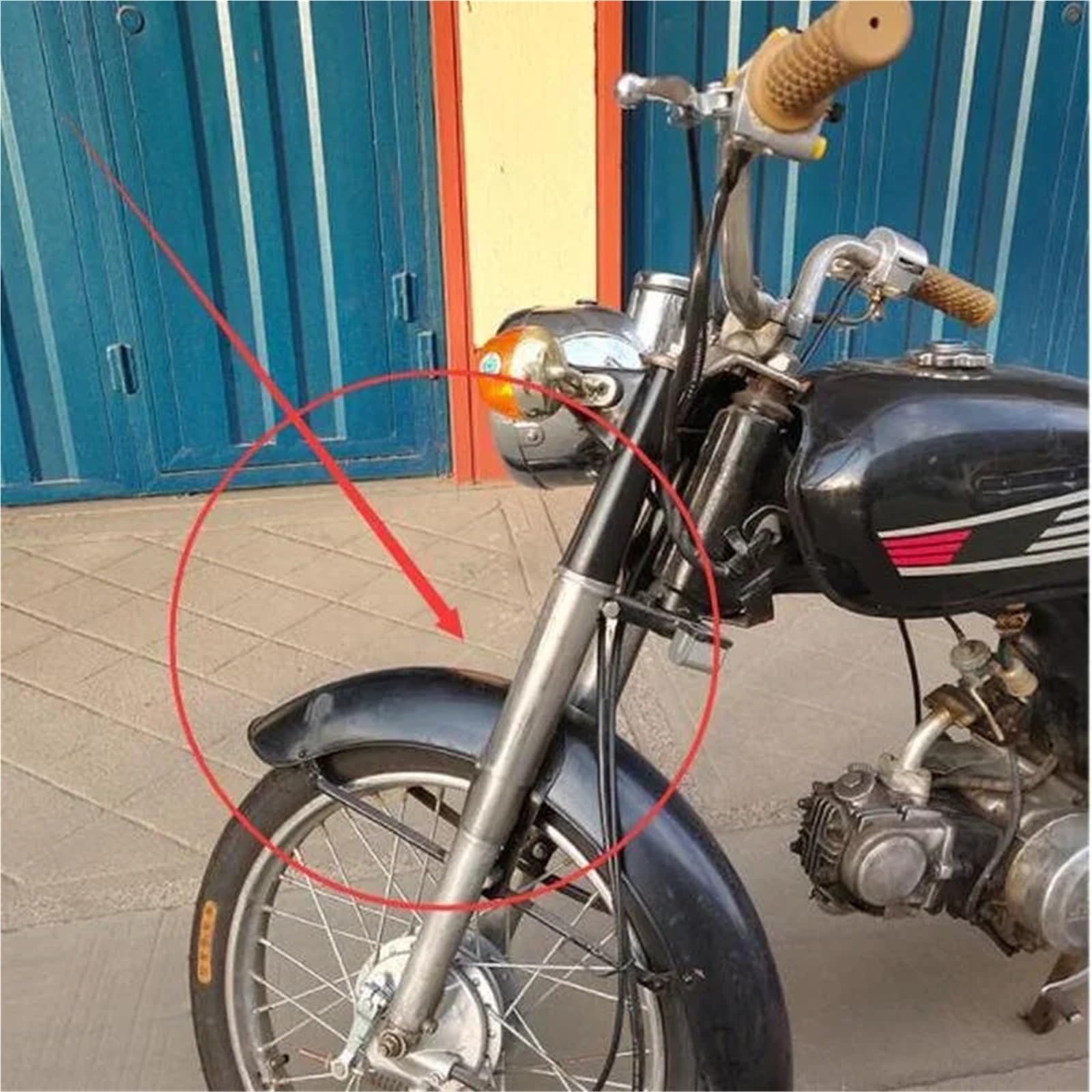 Amortyzator sprężynow Pasuje Do Przedniego Widelca Jialing JH70, Jasna Rura, Przednia Tuleja Amortyzatora, Przedni Widelec Do Motoroweru, Długi Air Suspension(15cn)