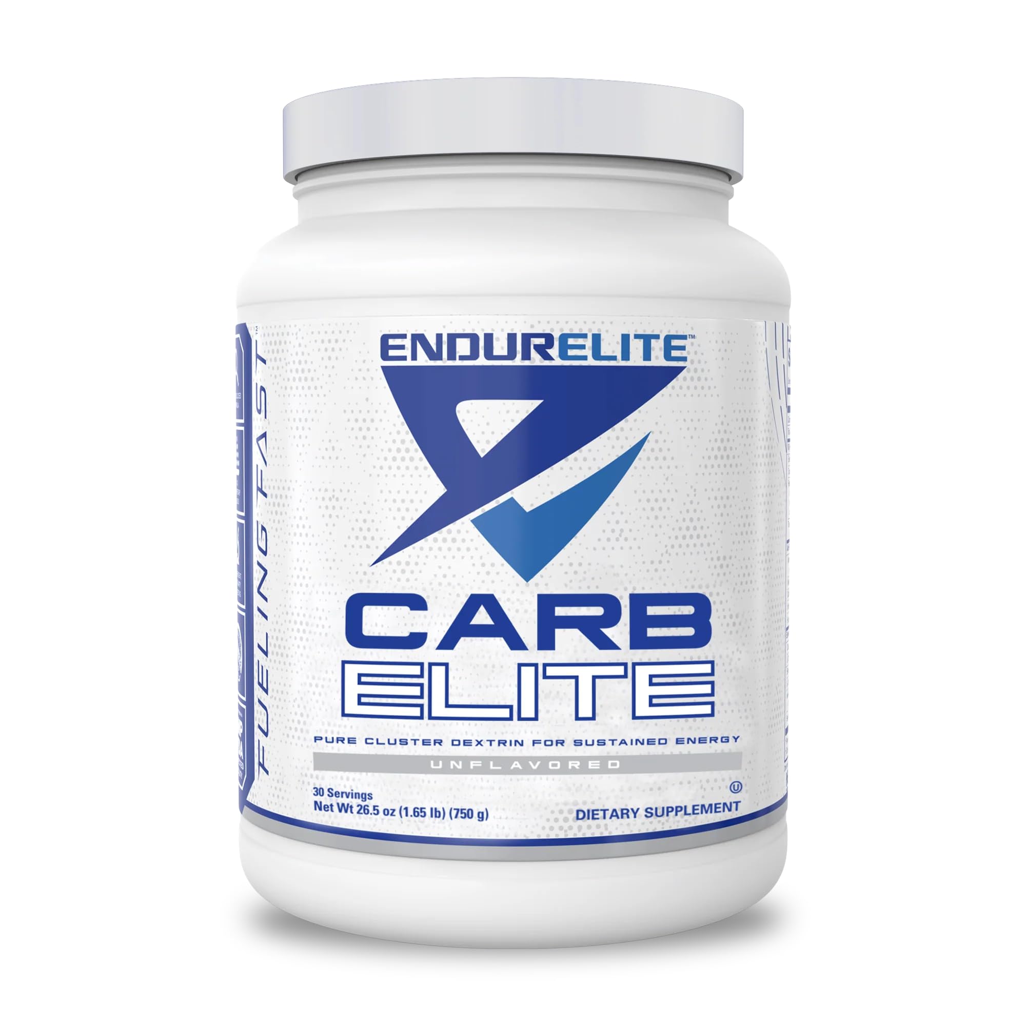 EndurElite Carb Elite- Pure Cluster Dextrin for Sustained Energy- Carbohydrate Powder - Unflavored- 30 Servings