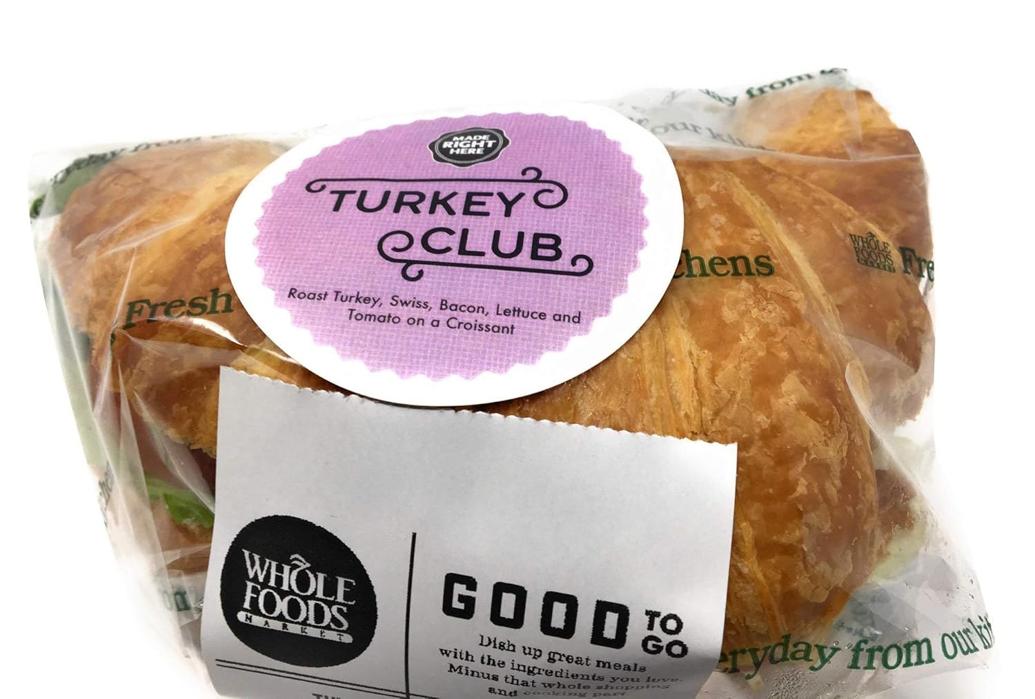 PREPARED FOODS Turkey Club Croissant Grocery & Gourmet Food