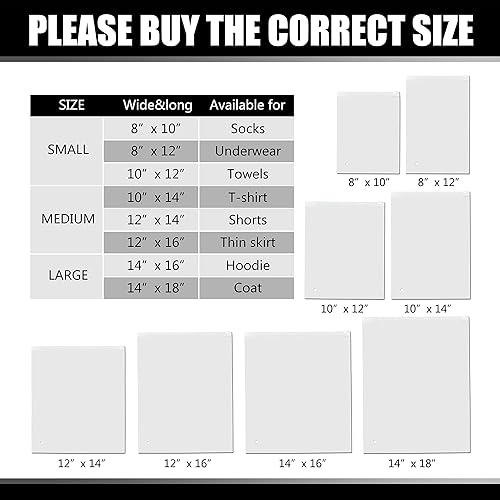 Miniatura 6 de 100 bolsas de plástico para ropa, bolsas esmeriladas con cremallera de 7 x 11 pulgadas para ropa, camisetas, bolsas de ropa, bolsas de embalaje de