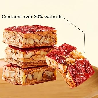 Mckona - Date & Walnut Snack Bites - 5 Flavours - 168g Pack - Vacuum Independent Small Package - Vegan Energy Bars - No Added Sugar (Cranberry)