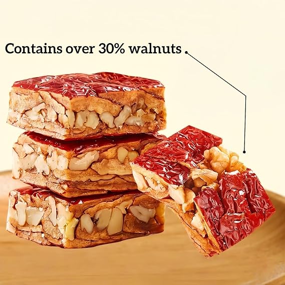 Mckona - Date & Walnut Snack Bites - 5 Flavours - 168g Pack - Vacuum Independent Small Package - Vegan Energy Bars - No Added Sugar (Cranberry)