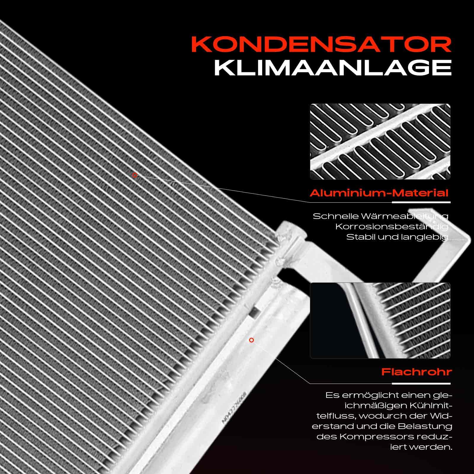 Frankberg Klimatyzator kondensatorowy kompatybilny z H-1 Cargo TQ 2.5 CRDi Diesel 2008-2022 H-1 Travel TQ 2.5 CRDi Diesel 2008-2022 zamiennik 976064H000