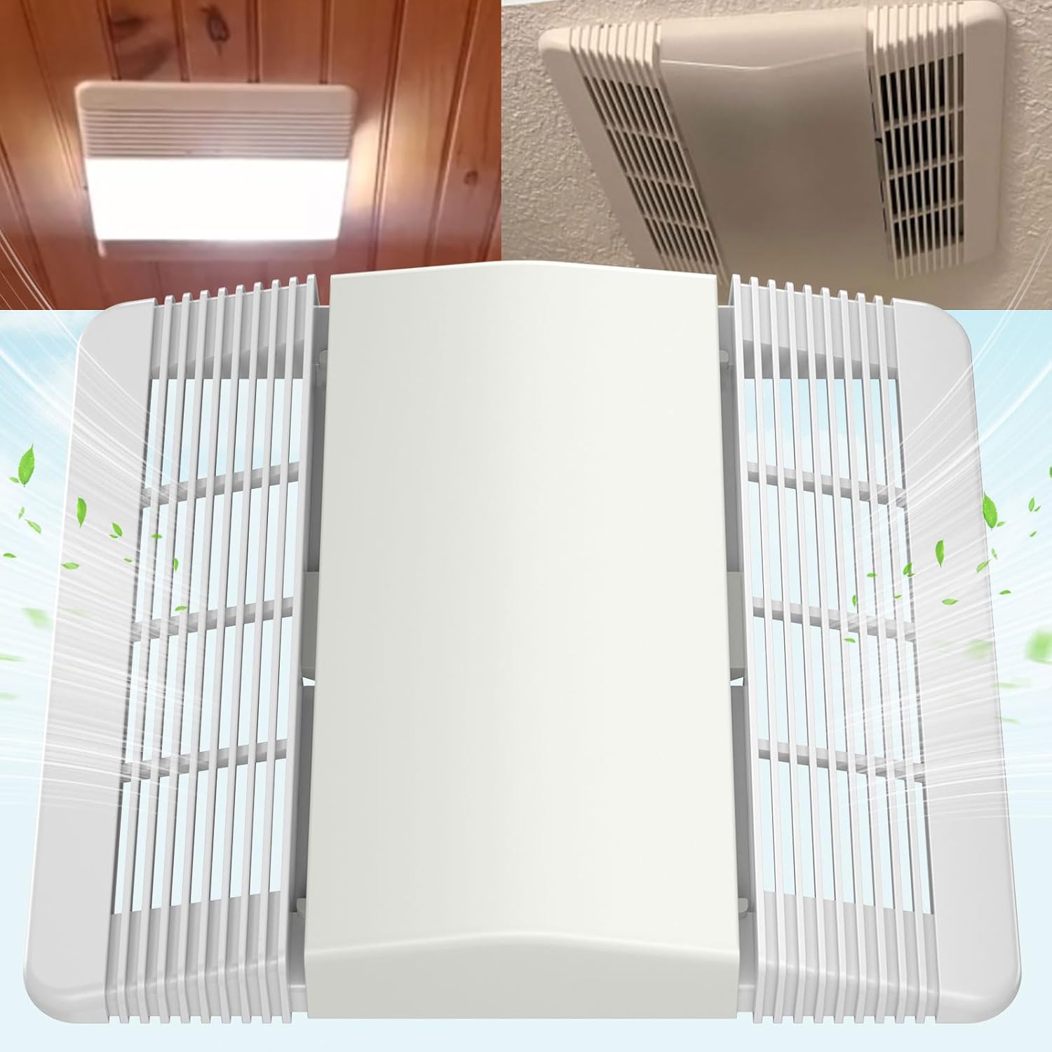 85315000 Vent Fan Cover Grille & Lens Replacement Compatible with Nu-Tone Bathroom 663 663L 663N 669L 769RLN 763RLN Bathroom Fan Exhaust for Broan-Nutone 663LN 669FN 669LN 769RF 769RL