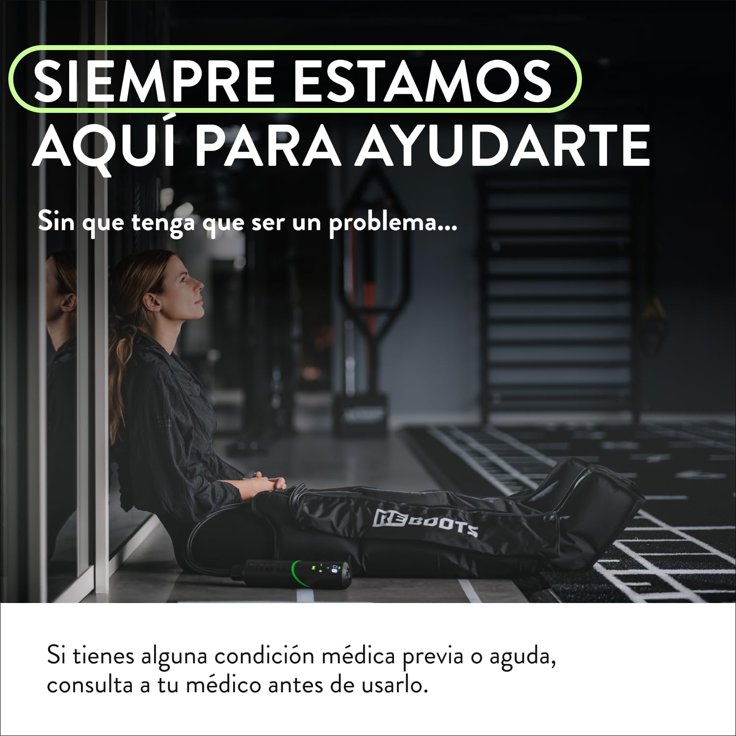 Go Lite Boots - Masajeador de Piernas | 180 mmHg | 4 Cámaras superpuestas | Para Hogar y Viaje | Recuperación de la musculatura | M
