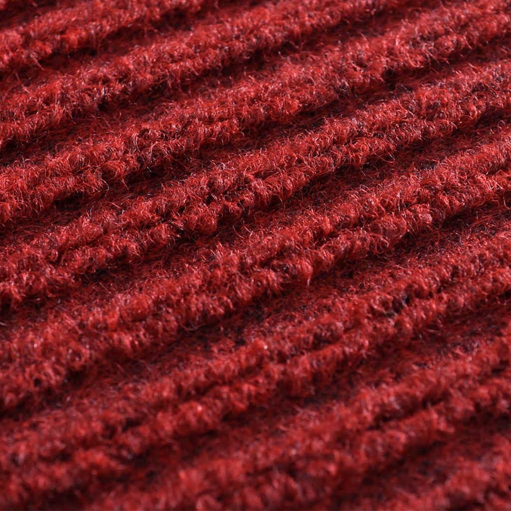 Felpudo para puerta, 90 x 120 cm, PVC, color rojo