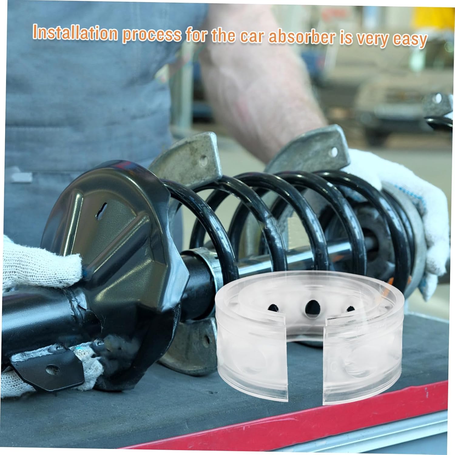 2pcs Shock Absorber Spring Car Coil Buffer Cushion Car Shocks Absorbers Replacement Parts