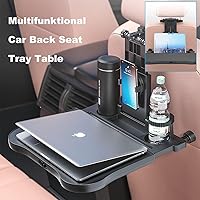 Vista 8 de Mesa Bandeja para Asiento Trasero del Automóvil - Bandejas de Comida Plegables y Estables para Asiento Trasero del Auto, Escritorio para Pasajero