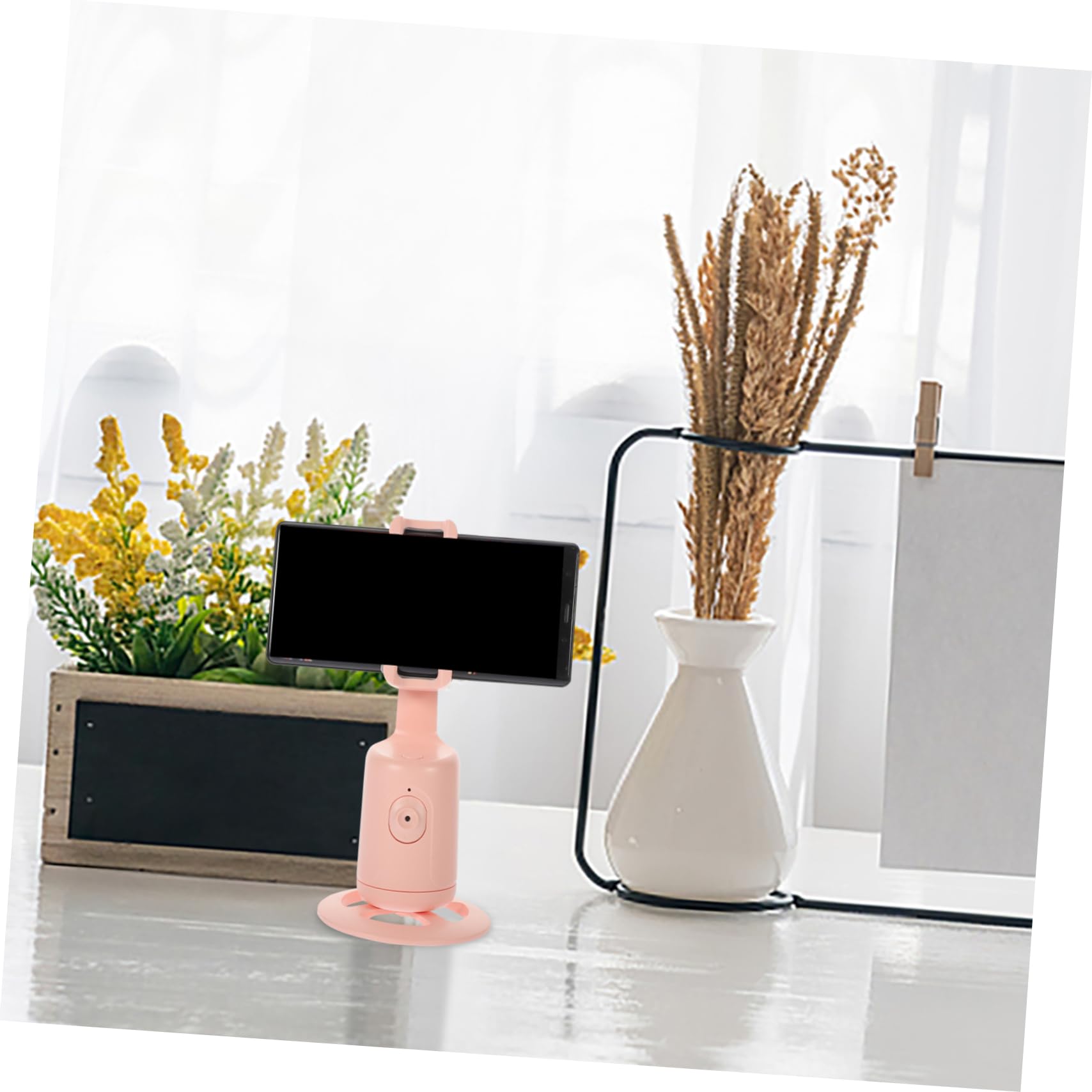 HOMSFOU 1pezzi Supporto Per Smartphone Intelligente Stand Per Riprese Con Rotazione Orizzontale Per Streaming Live e Selfie Realizzato e Multi-funzionale e Resistente