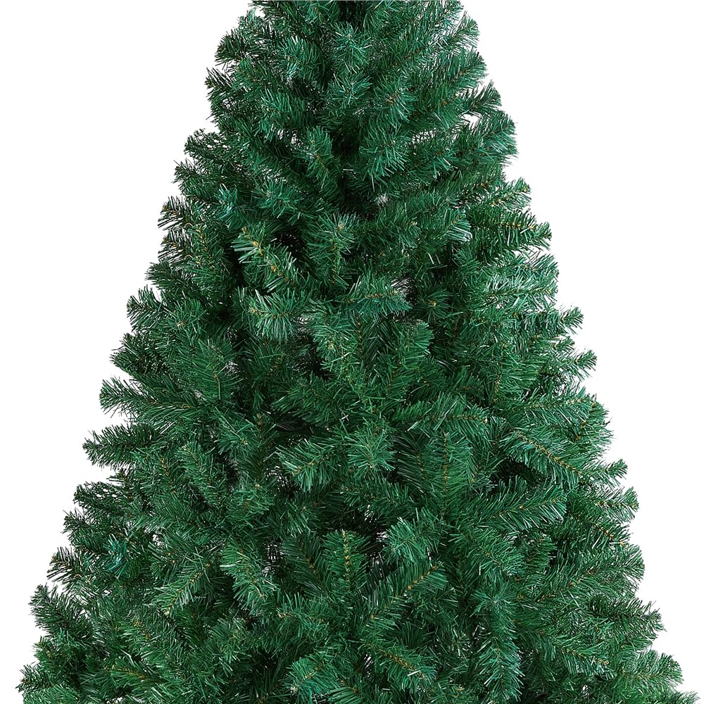Yaheetech Árbol de Navidad 183cm Artificial Christmas Tree 598 Ramas PVC con Soporte de Metal Plegable Decoración Navideña Verde