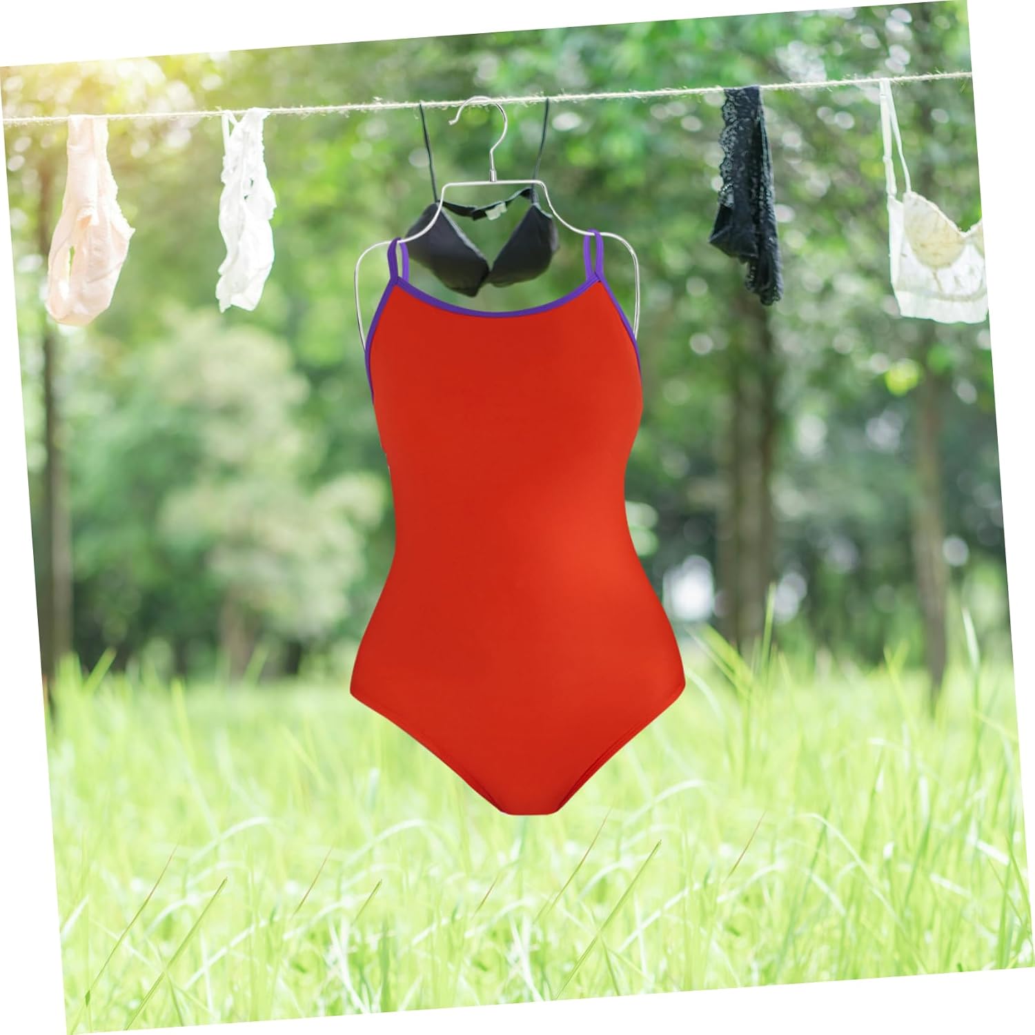 Levemolo 2pcs Bathing Suit Hangers for Bikinis Lingerie Hanging Rack Wire Body Shape Display Hanger