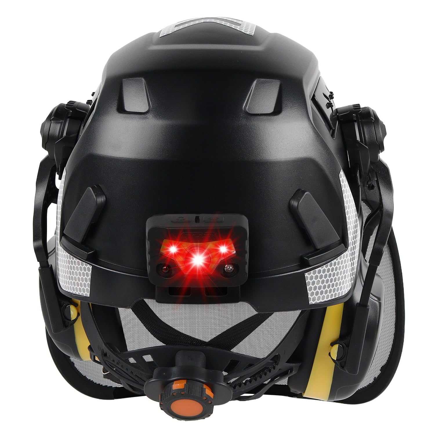 GREEN DEVIL VOLTEK Forest AIR Profi-Set - Forst- & Höhenarbeits-Schutzhelm EN12492 Zertifiziert, 5-in-1 System mit Metallnetzvisier & SNR 31dB Gehörschutz + Helmleuchte Profi-Set