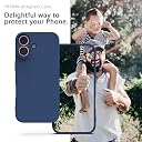 YATWIN Silicone Case for iPhone 17, Soft-Touch, Shockproof, DustProof, Antiskid Phone Cover for Apple iPhone 17 - Dark Blue gallery image