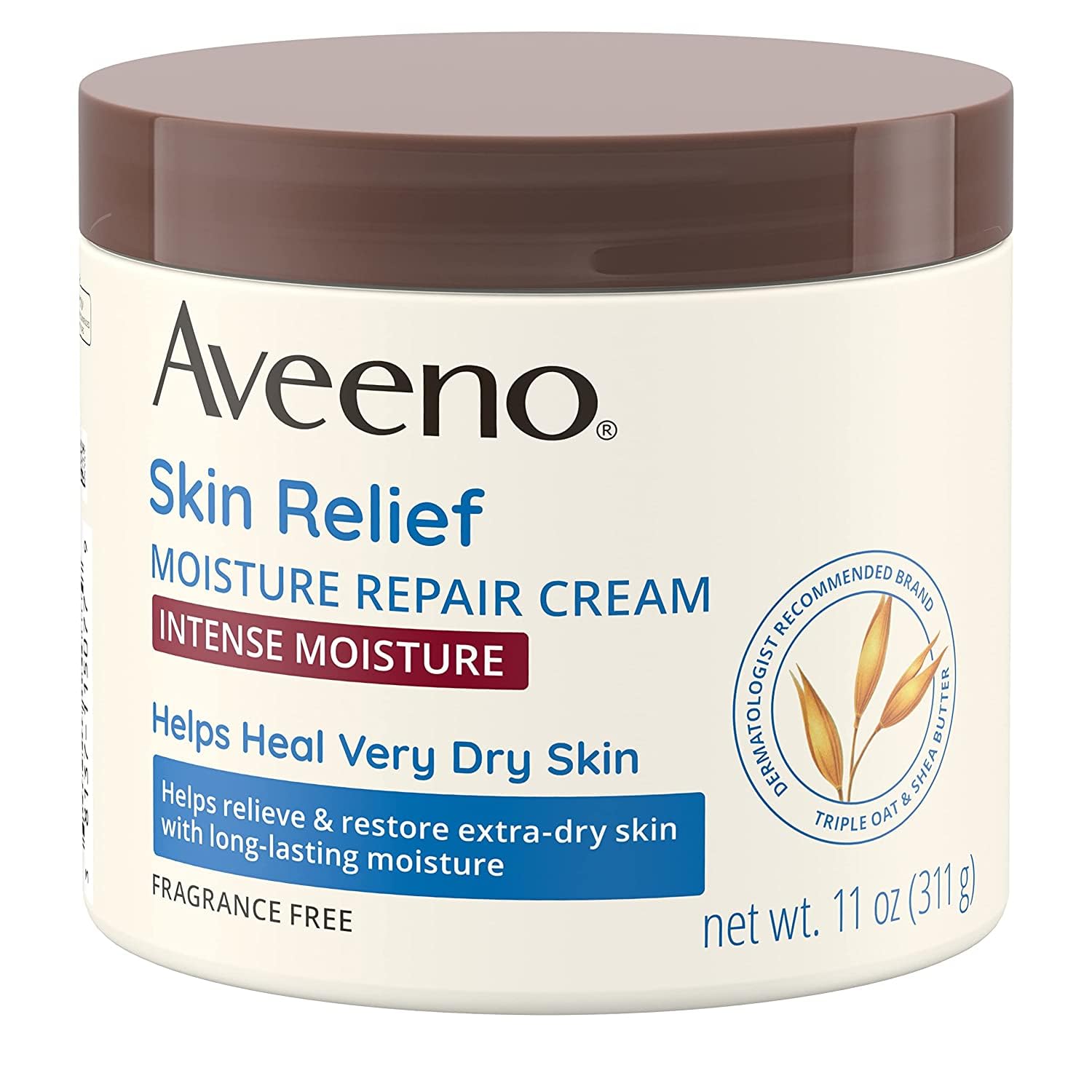 Aveeno Skin Relief Intense Moisture Repair Cream, 11 oz (Pack of 3)