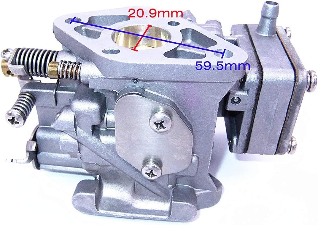 SouthMarine Outboard Engine 6G1-14301-00 6G1-14301-01 6G1-14301-10 6H6-14301-00 6H6-14301-01 6N0-14301-20 Carbs Carburetor Assy for Yamaha 6hp 8hp 2-Stroke Boat Motor