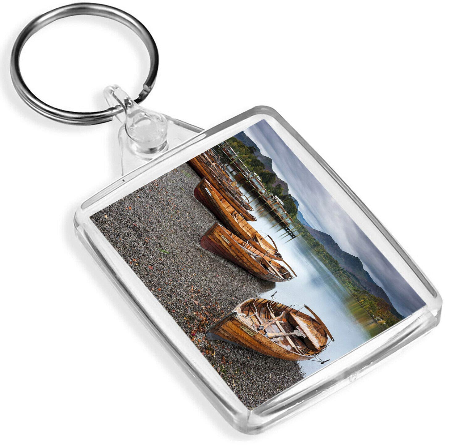 Destination Vinyl Keyrings Unisex Multi Keswick Lake District Keyring - Ip02 - England Britain Uk Boating #14249