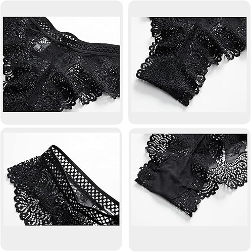 Miniatura 3 de Bragas sexy de encaje para mujer, bikini atrevido, bragas hipster transpirables