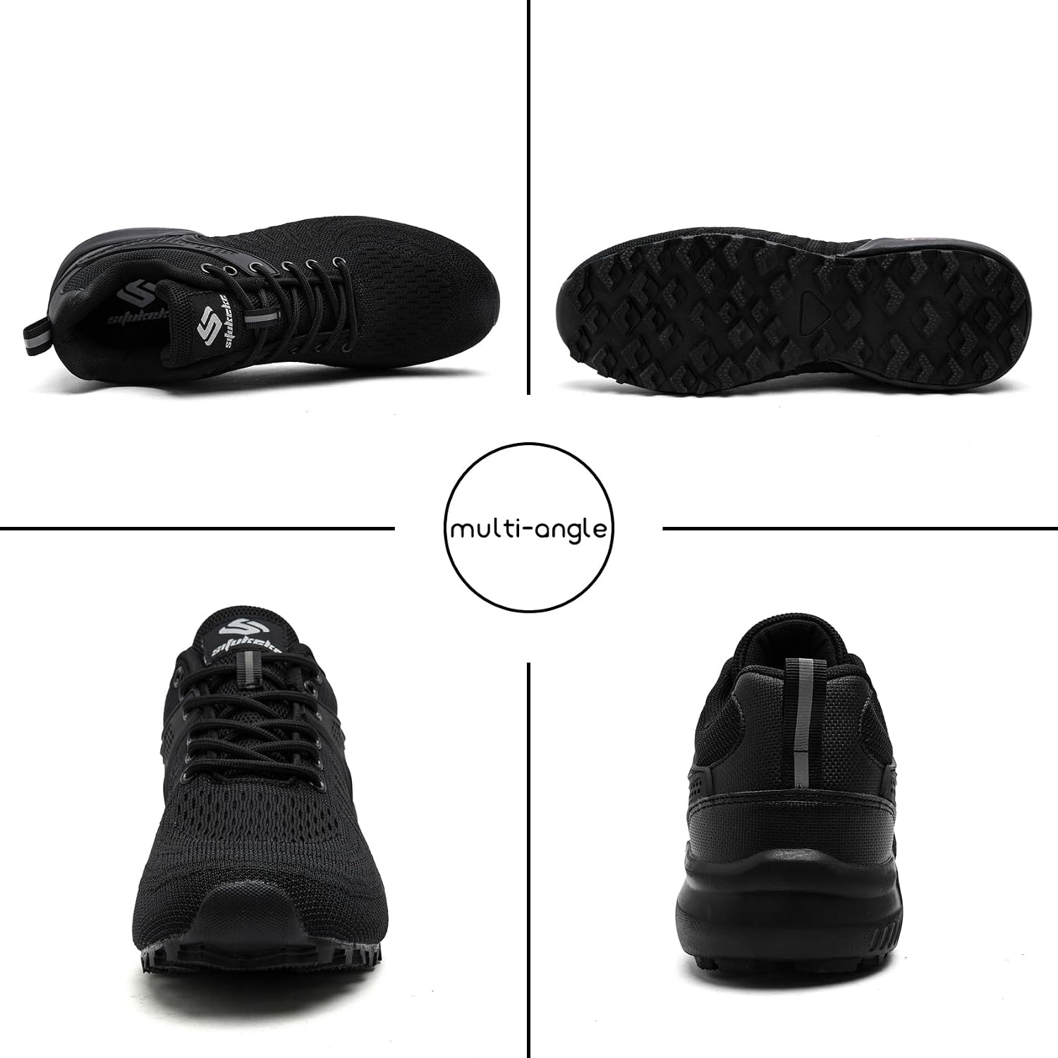 Men's Trail Running Shoes Lightweight Breathable Walking Hiking Sneakers Outdoor Athletic Tennis Cross Training Shoes