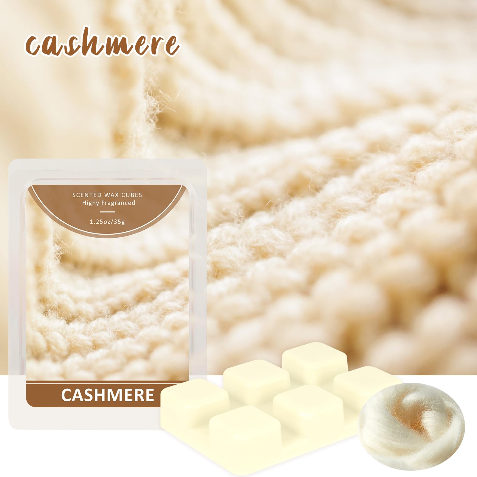 Sukh Scented Wax Melts Cubes - Soy Wax Melts With Lavender Eucalyptus Sandalwood Musk Scents