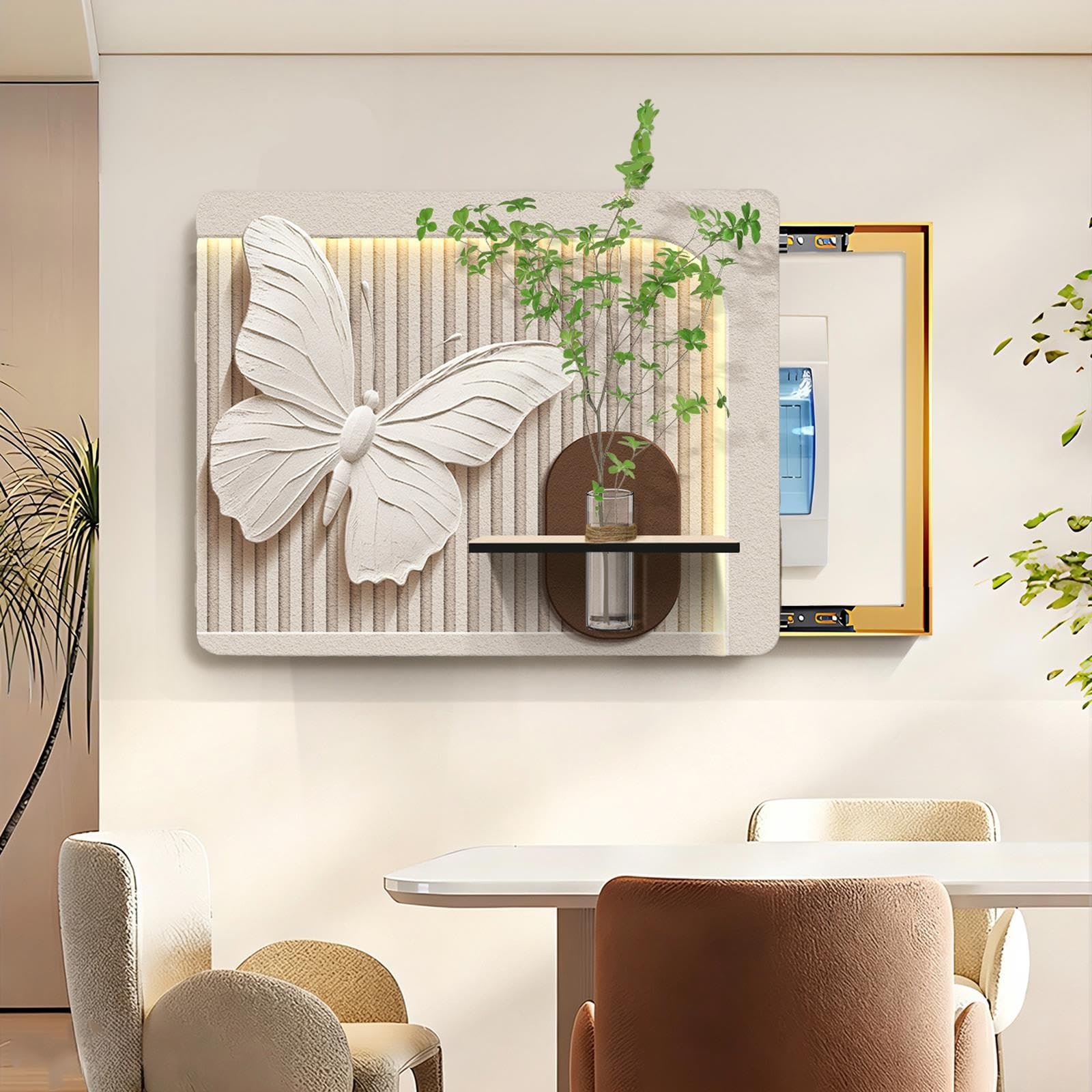 Copri Quadro Elettrico Decorativo, Decorazione Murale Farfalle per Ingresso