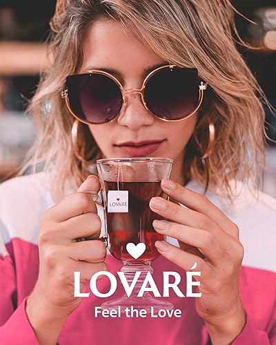 Vista 30 de LOVARE Paquete variado de té surtido, paquete de 32 por caja, fabricado en Ucrania, juego de 4 bolsas de té envueltas individualmente, paquete