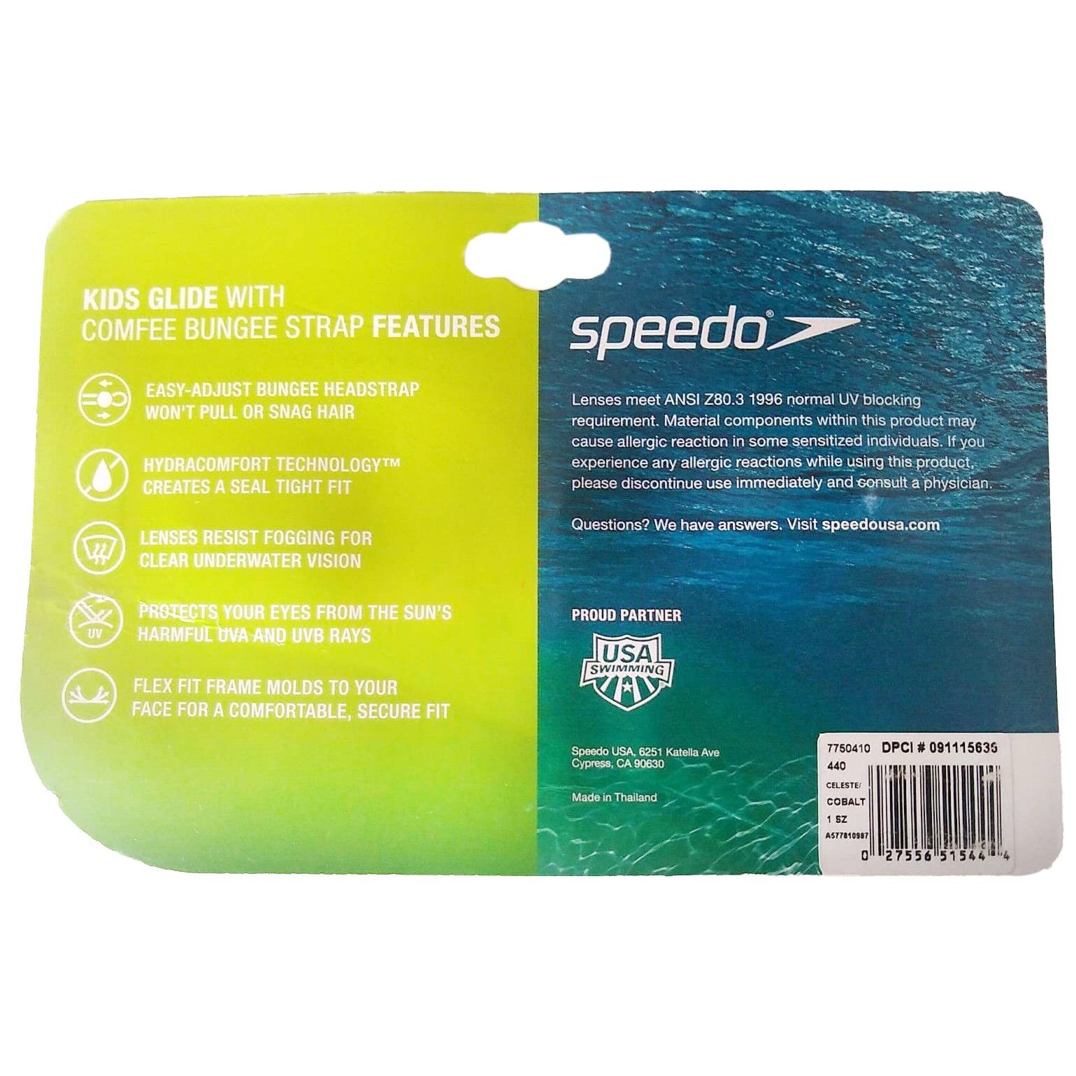Speedo Kids Glide Lunettes de protection pour enfant Celeste / Cobalt