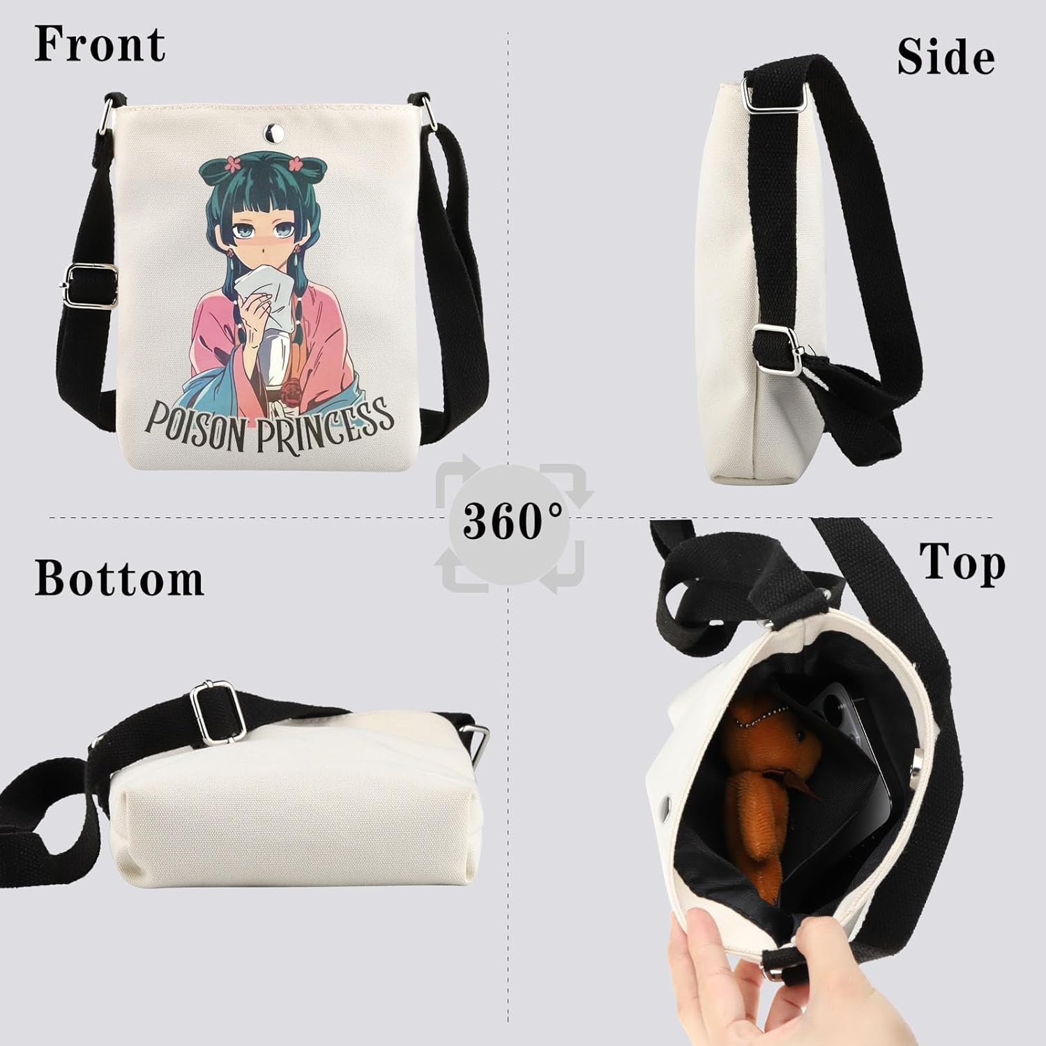 Japanese Anime Gift Anime Character Maomao Lover Gift Manga Present Poison Princess Crossbody Bag - Image 6