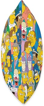 The Simpsons Springfield Characters Print Throw Pillow