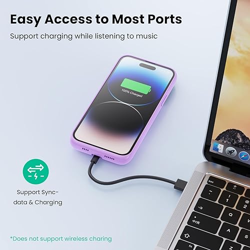 Miniatura 4 de Funda de batería para iPhone 14Plus14Pro Max13Pro Max, potente funda protectora de carga portátil de 8600 mAh, funda de cargador de batería