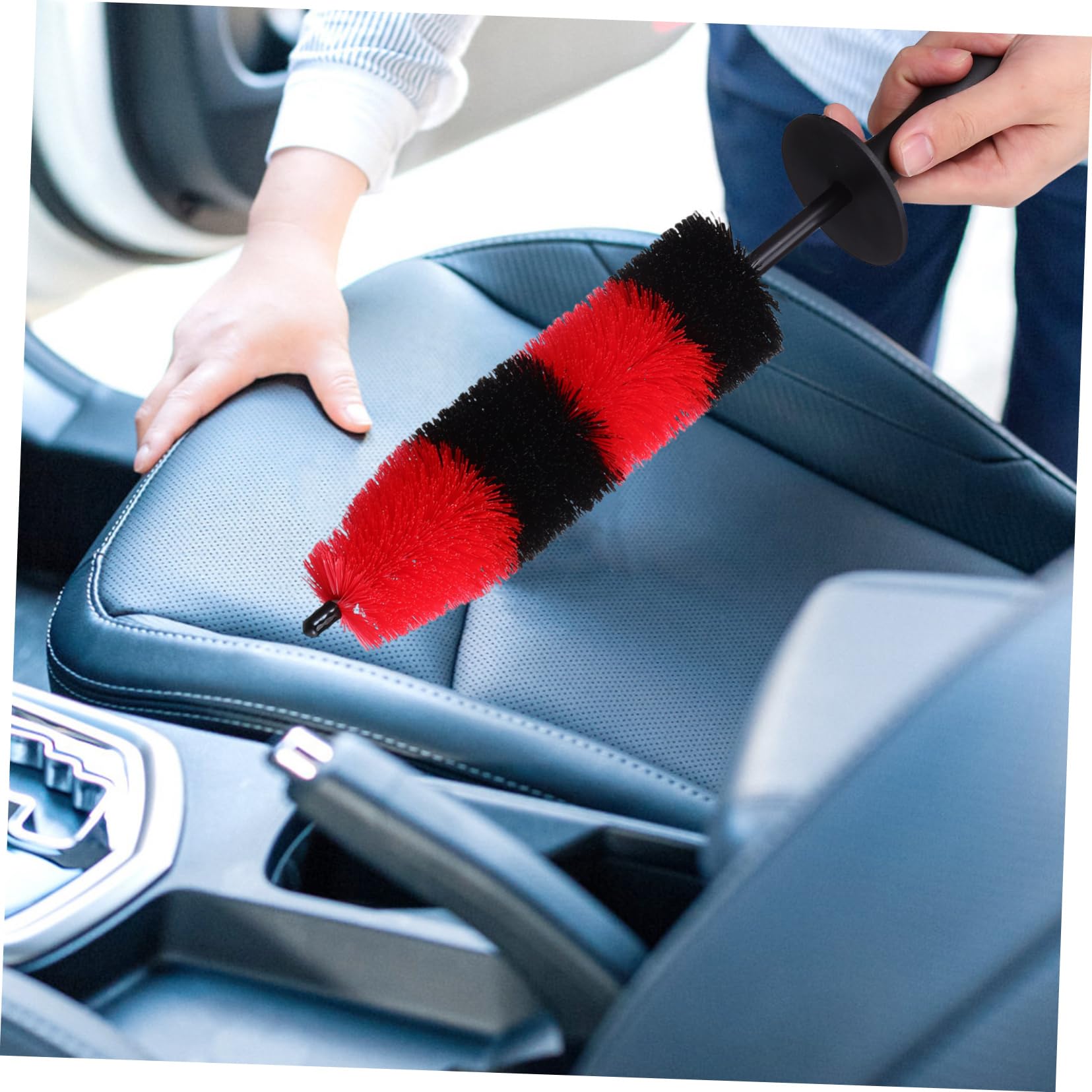 Gatuida 2sätze Reifenreinigungsbürsten Auto Felgenbürste Und Reifenbürste Für Gründliche Fahrzeugreinigung Ergonomisches Design Flexibler Kopf Für Garage Und Autowäsche