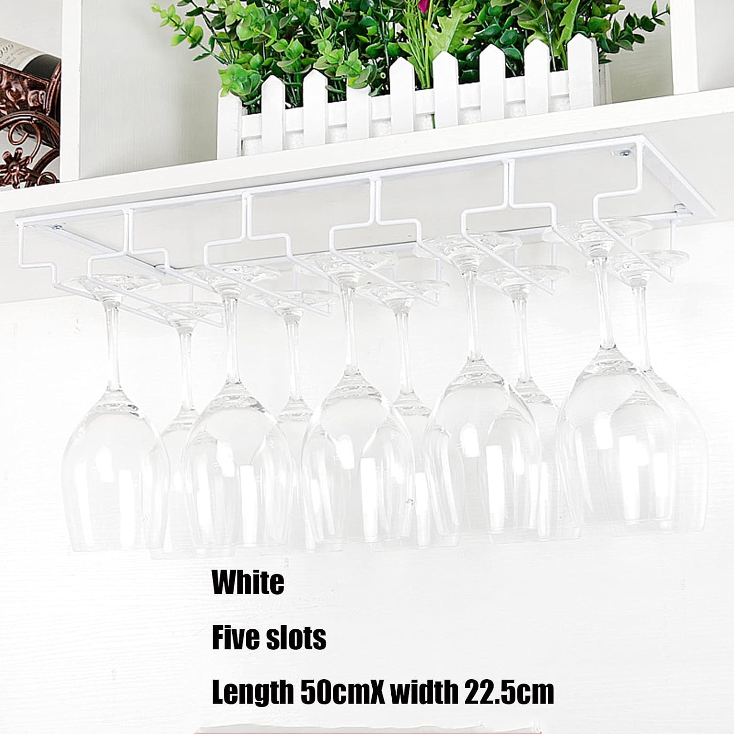 3 Tier Black Wine Glass Holder Metal Stemware Rack Space Saving Rustproof & Waterproof Drying Stand for Stem Glasses Ideal for Home & Events