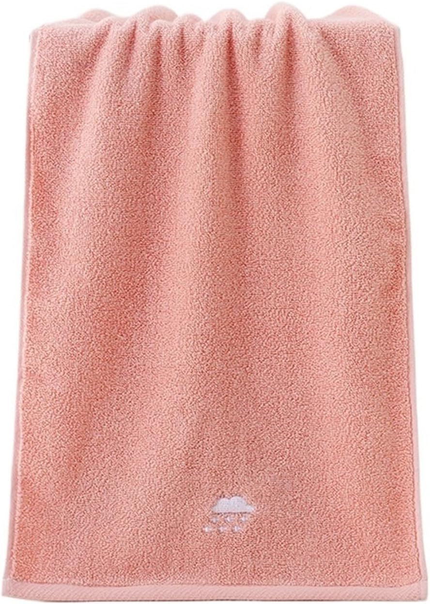 3 Pack Cotton Towels, Thick and Absorbent for Bath & Face, 74x34cm(Pink)