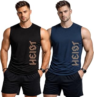 3Colors Men’s Sleeveless Gym Vest | Muscle Fit Workout Tank Top | Quick Dry Sports Vest for Training, Running & Fitness-CC... Price In India