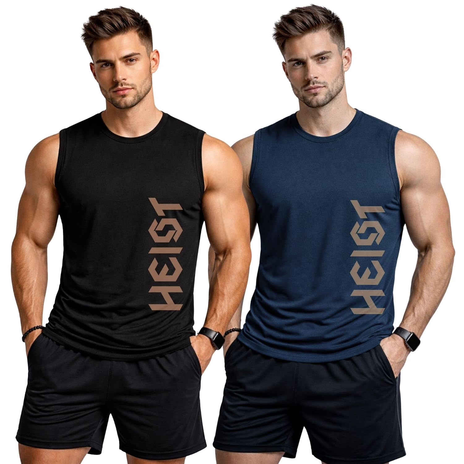 3Colors Men’s Sleeveless Gym Vest | Muscle Fit Workout Tank Top | Quick Dry Sports Vest for Training, Running & Fitness-CC... - Review, Price and Buying Guide