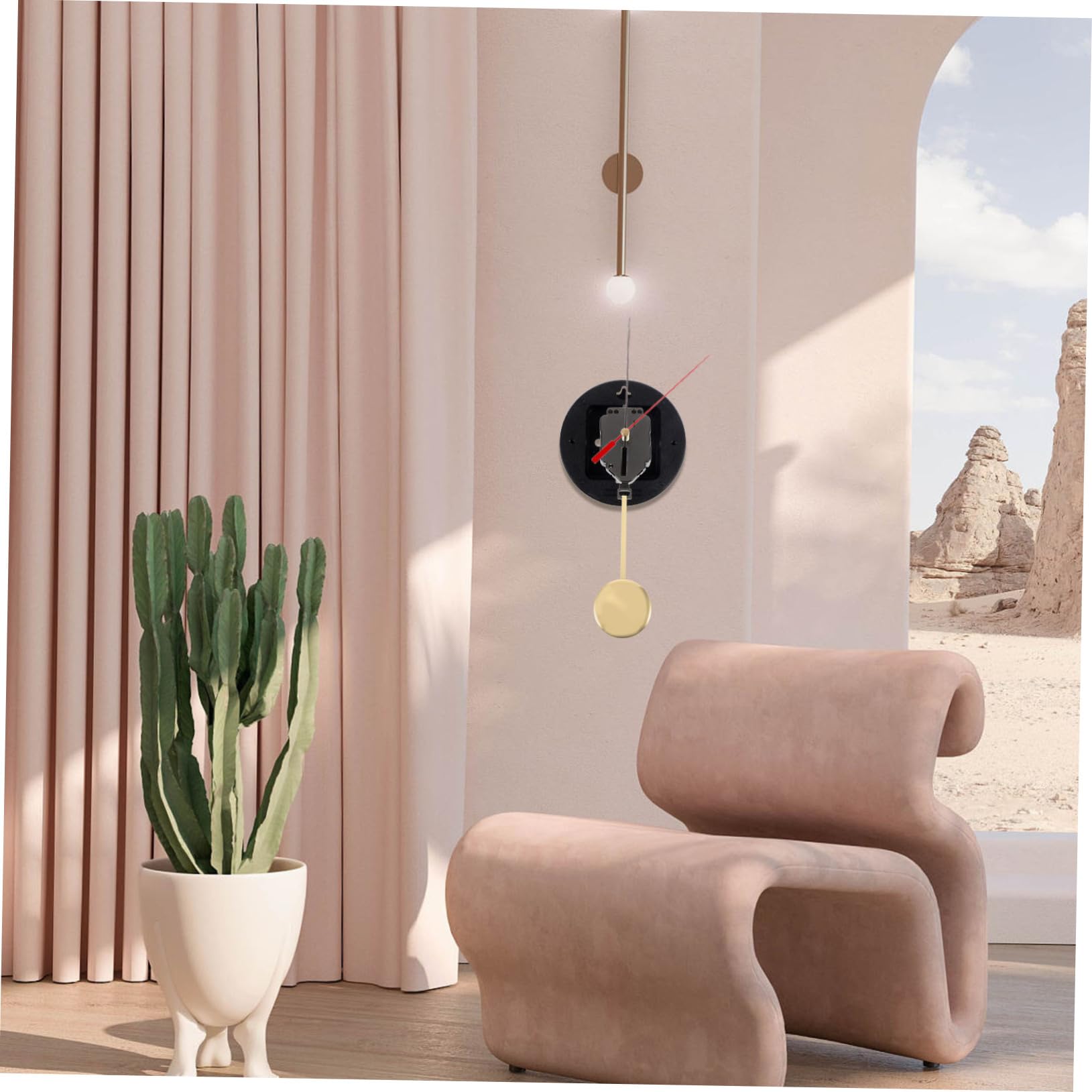 Tofficu 4 Ensembles Remplacement du mécanisme de l'horloge Murale kit mécanisme d'horloge mécanisme d'horloge à Quartz Ensemble d'horloge Murale Accessoires d'horloge
