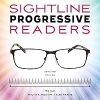 Vista 2 de Sightline Gafas de lectura progresivas para mujeres y hombres con lentes multifocales