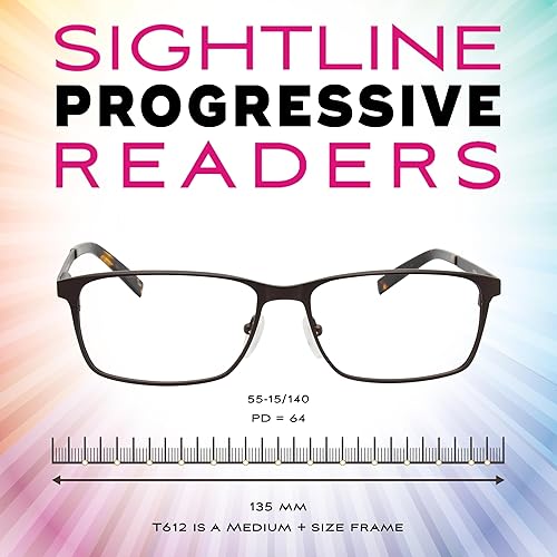 Miniatura 2 de Sightline Gafas de lectura progresivas para mujeres y hombres con lentes multifocales