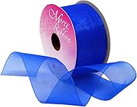 Vista 54 de Morex Ribbon 91803/100-609 Cinta de nailon Organdy, 5/8 pulgadas por 100 yardas, color rojo
