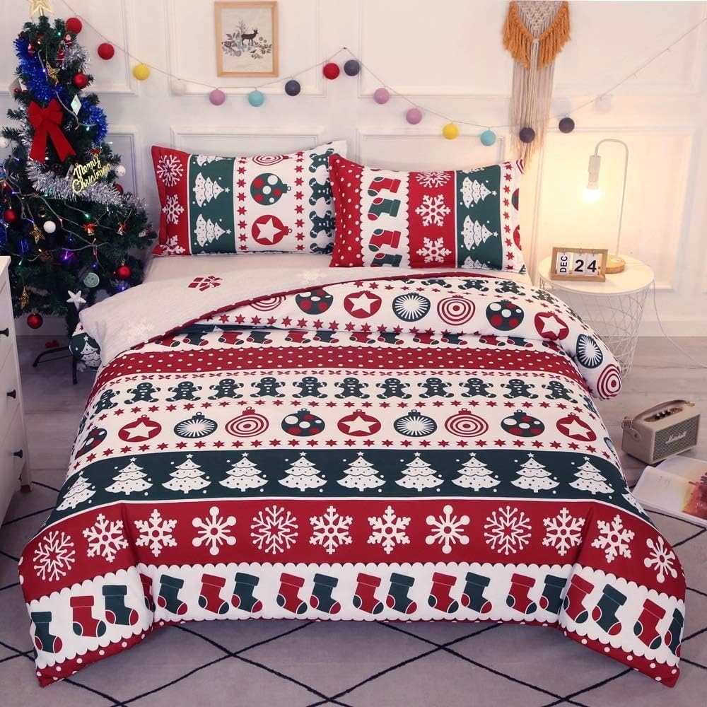 Parure de lit 2 personnes de qualité supérieure en microfibre douce 110gsm