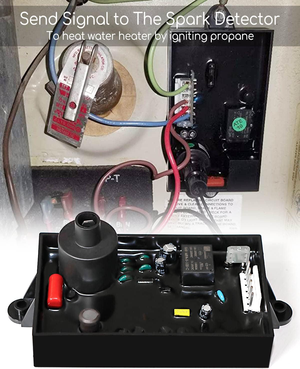 91367 91504 RV Water Heater Circuit Board Ignition Control Kit | Fit for Atwood 91420 91606, with Electrode